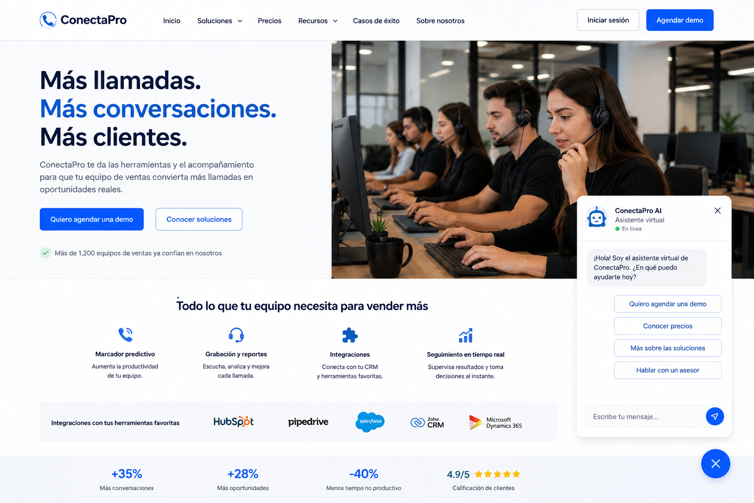 Web con Chatbot IA